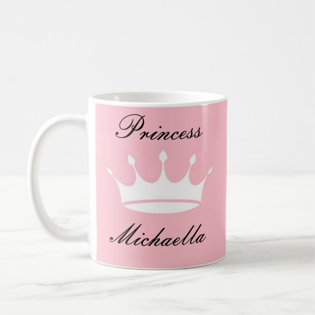 CANECA PRINCESA EM COR ROSA BONITO (Esquerda)