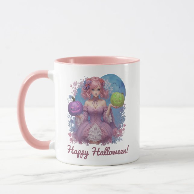 Caneca Princesa Halloween em tons pastel (Esquerda)