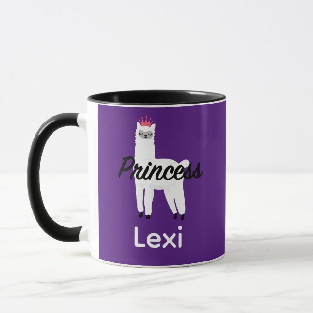 Caneca Princesa Lama Design - Combo Mug (Esquerda)