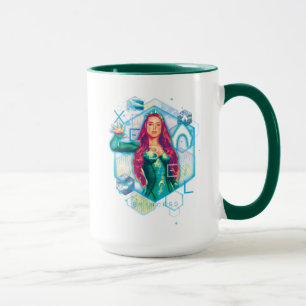 Caneca Princesa Mera Sextavado Gráfico de Aquaman   Xebe