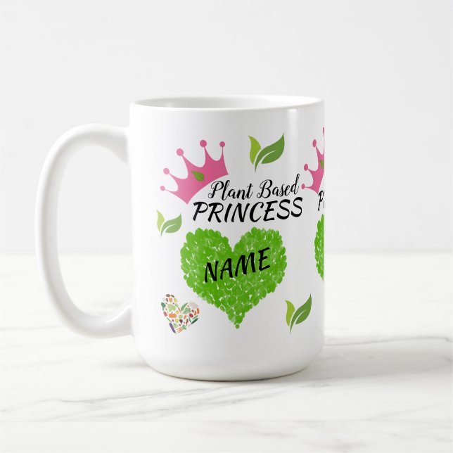 Caneca Princesa Vegan Personalizada - Caneca Vegan (Esquerda)