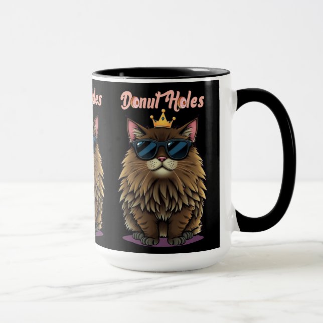 Caneca Princess Donut - Buracos de Donut Preto (Direita)