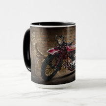 Caneca principal grande indiana da motocicleta