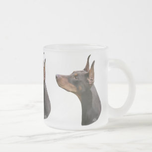 Caneca principal vermelha/marrom do pinscher do