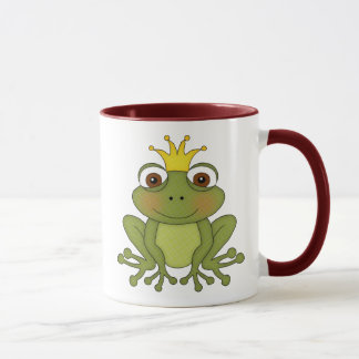 Caneca Príncipe do sapo do conto de fadas com coroa