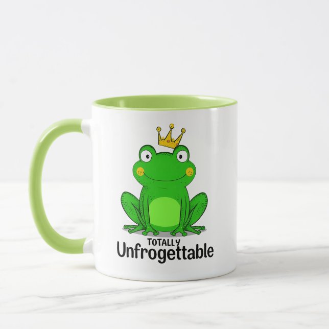 Caneca Príncipe Sapo Fofo com uma Coroa (Esquerda)