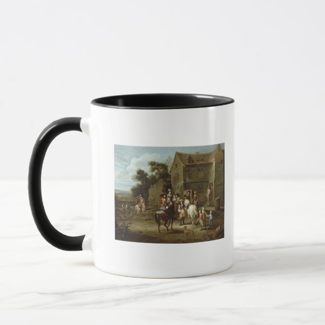 Caneca Príncipe William da laranja com caçadores (Esquerda)