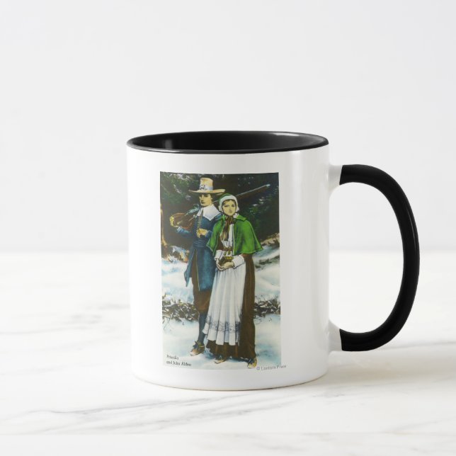 Caneca Priscilla e John Alden Scene (Direita)
