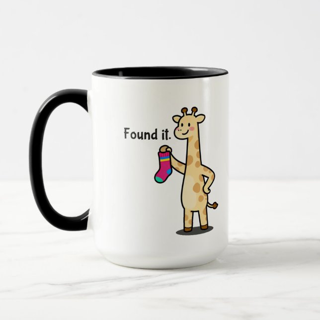 Caneca Pro-Finder Giraffe Funny Coffee Mug (Esquerda)
