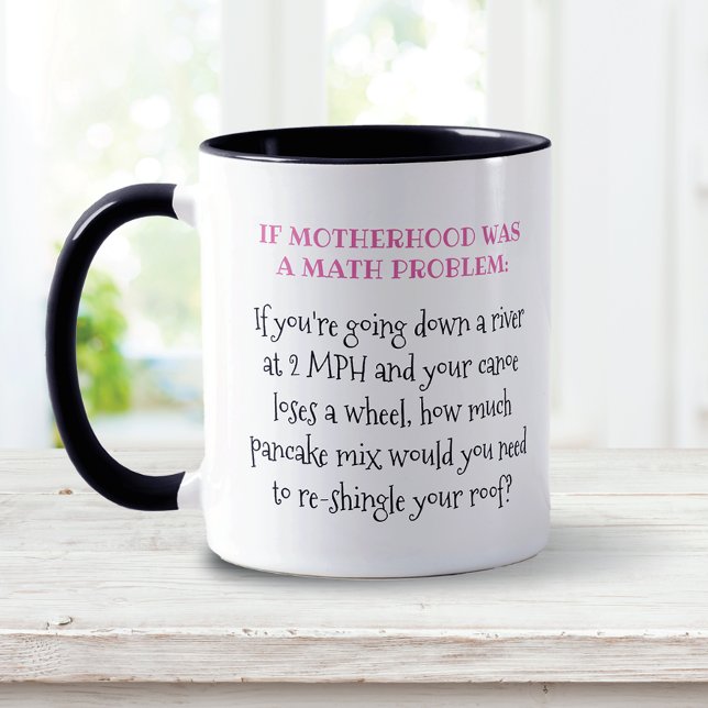 Caneca Problema de Matemática do Dia das Mães Engraçado (Criador carregado)