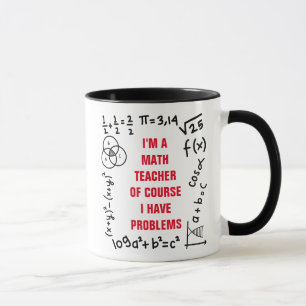 Caneca Problema do Professor de Matemática Engraçado