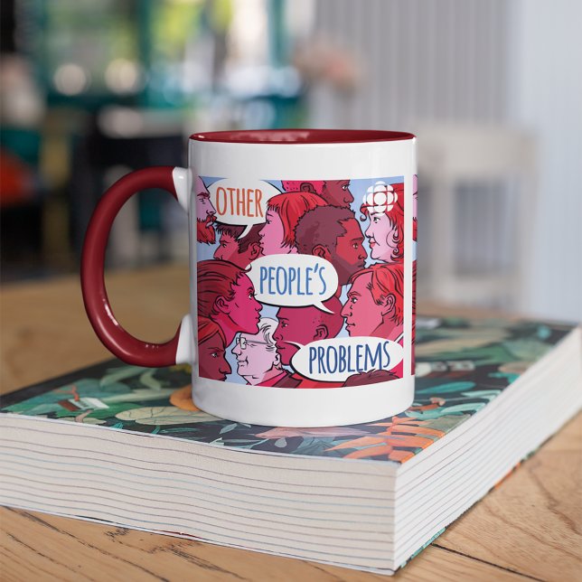 Caneca Problemas com outras Pessoas da CBC (Mug on table)