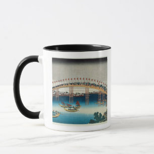 Caneca Procissão sobre uma ponte (impressão do woodbloc