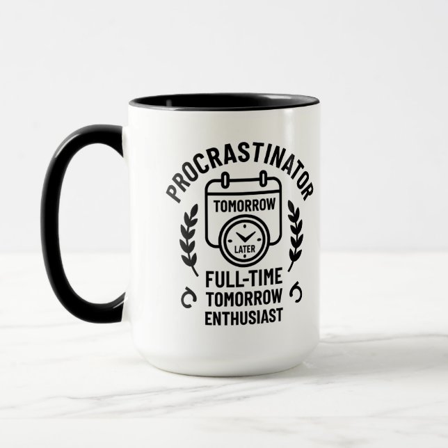 Caneca Procrastinator Mug (Esquerda)