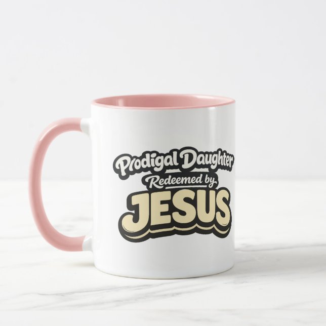 Caneca Prodigal Daughter - Redeemed by JESUS (Esquerda)