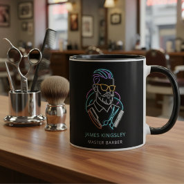Caneca Professional Barber Haircut Shave Grooming Stylish