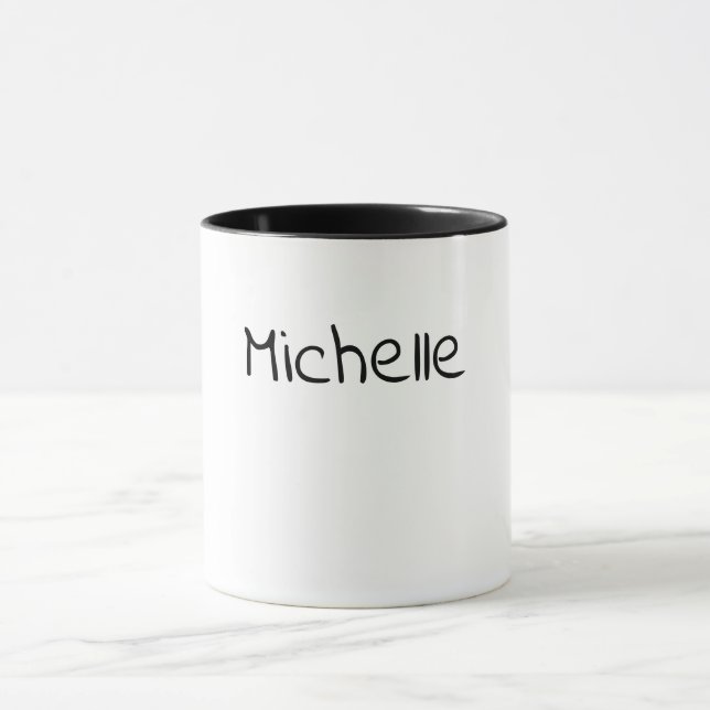 Caneca Professional Modern Minimalist Plain Own Name (Centro)