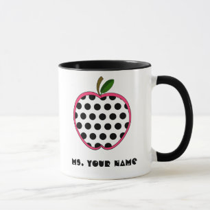 Caneca Professor de Apple das bolinhas