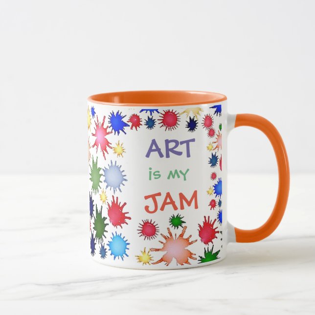Caneca Professor de Arte Mug, Emperramento de Arte, Prese (Direita)