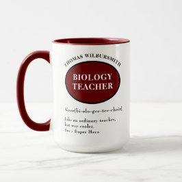 Caneca Professor de Biologia Personalizada