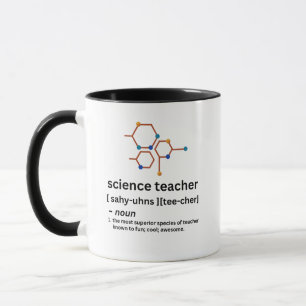 Caneca professor de ciências engraçado definição de subst