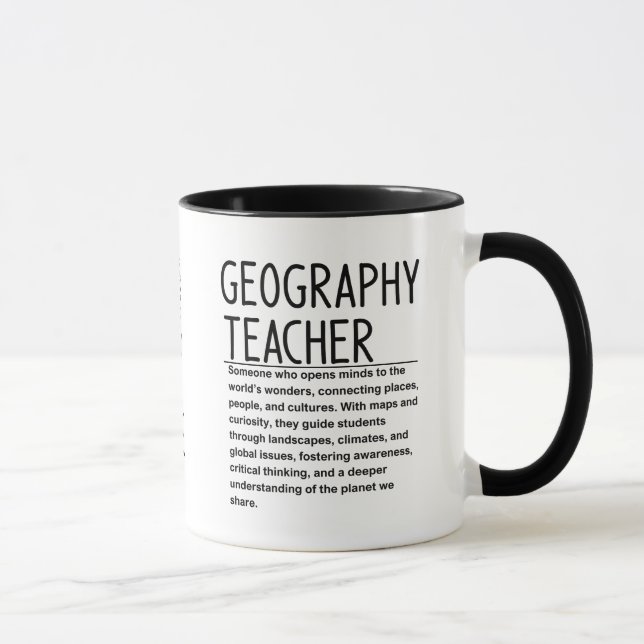 Caneca professor de geografia (Direita)
