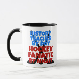 Caneca Professor de História ama hóquei