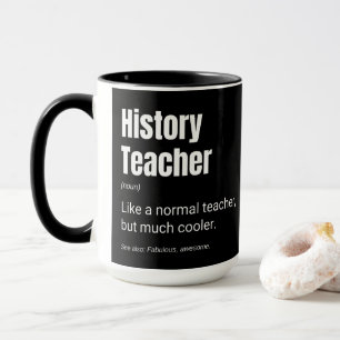 Caneca Professor de História Engraçado Definição de Profe