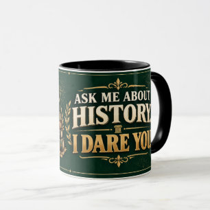 Caneca Professor de História Engraçado, Pergunte-m