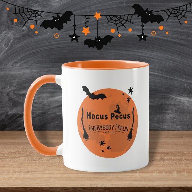 Caneca Professor de Lua de Halloween do Hocus Pocus Orang (Criador carregado)