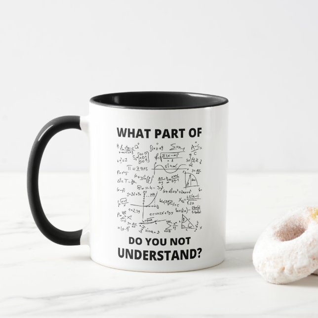 Caneca Professor de Matemática Professor de Matemática Ma (Com Donut)