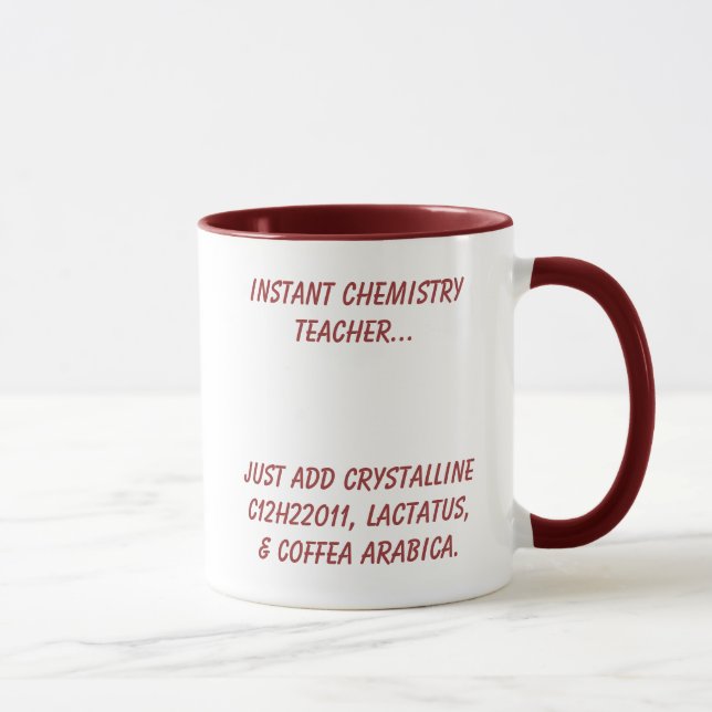 Caneca Professor imediato da química (Direita)