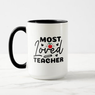 Caneca Professor mais amado Wordart