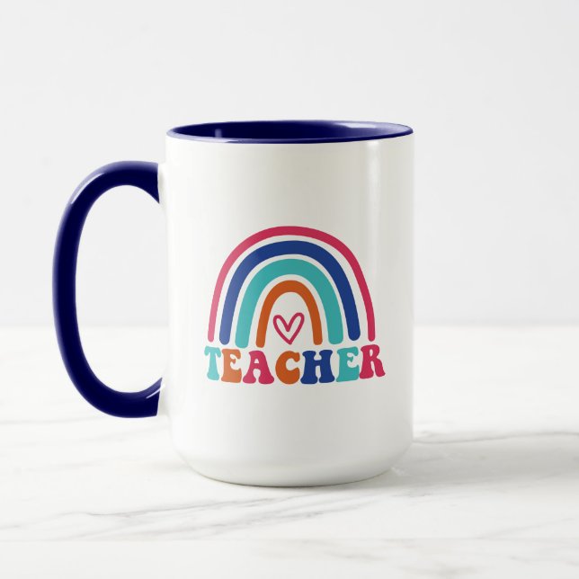 Caneca Professor Rainbow Wordart (Esquerda)
