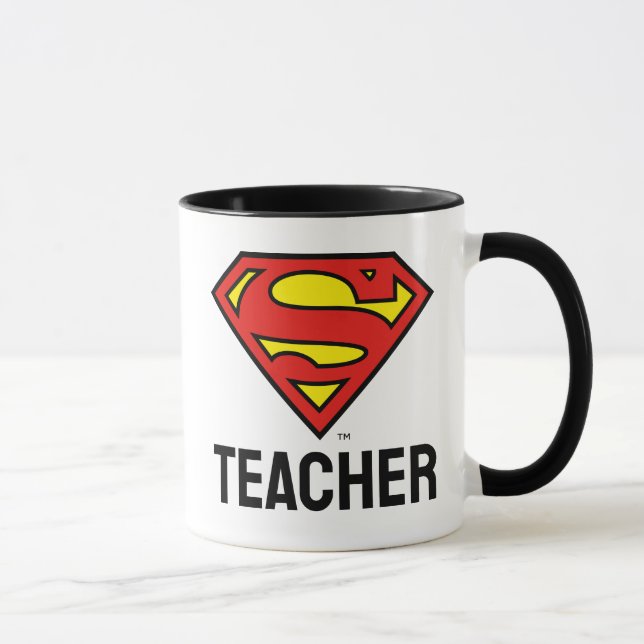 Caneca Professor Superman S-Shield | Logotipo Superman (Direita)