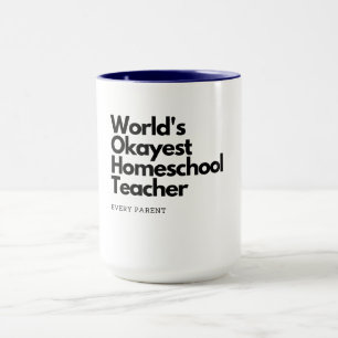 Caneca Professora da escola doméstica Okayest