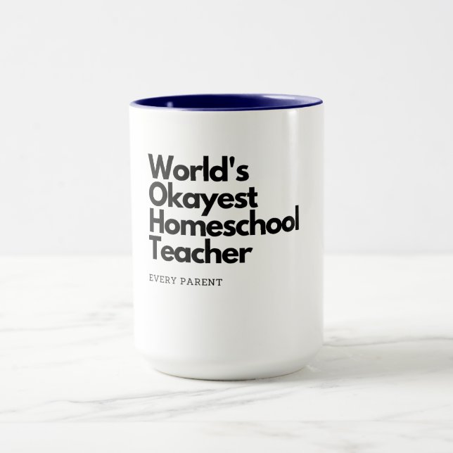 Caneca Professora da escola doméstica Okayest (Centro)