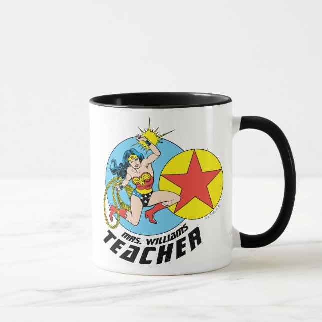 Caneca Professora da Mulher Maravilha Red Star (Direita)