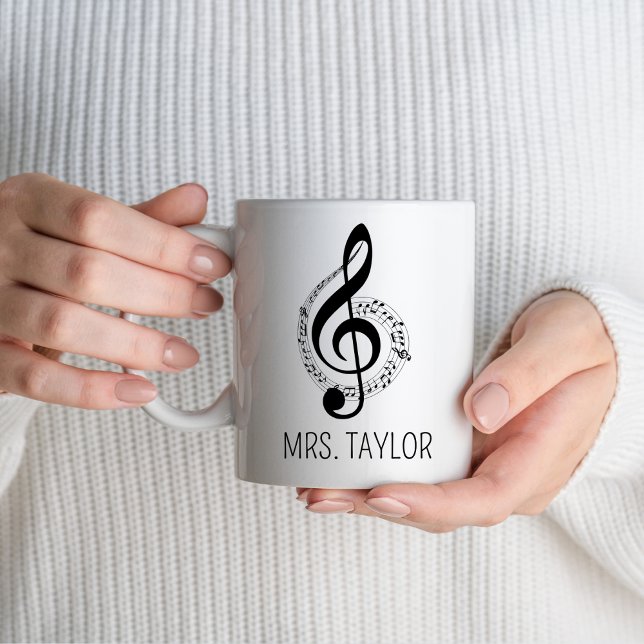 Caneca Professora de Música Presente de Músicas Oferta de (Criador carregado)