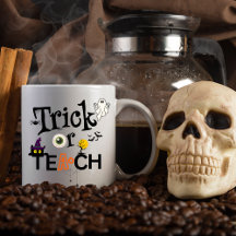 Professora Halloween Coffee Mugs | Truque Ou Ensin
