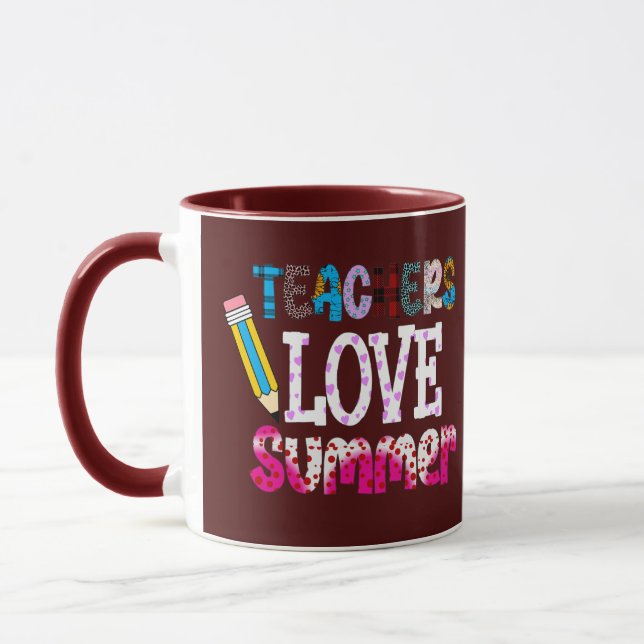 Caneca Professores Adoram Mug de Verão | Presente de prof (Esquerda)
