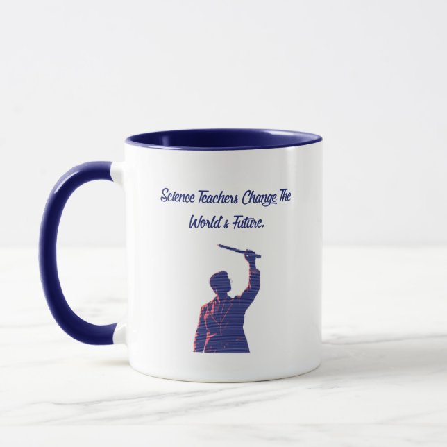 Caneca Professores de Ciências Mudam o Futuro do Mundo Ed (Esquerda)