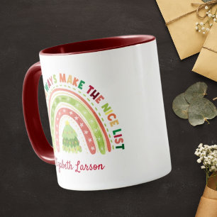 Caneca Professores do Arco-Íris de Natal Valorizam Maroon