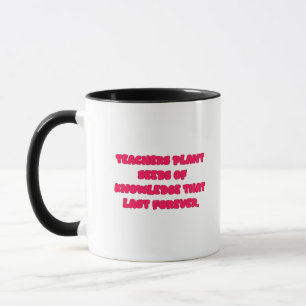 Caneca Professores Plantam Sementes de Conhecimento para