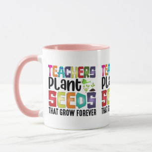 Caneca Professores Plantam Sementes Que Crescem Para Semp