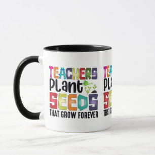 Caneca Professores Plantam Sementes Que Crescem Para Semp