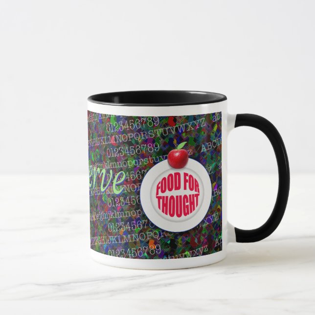 Caneca Professores servem comida para pensar. (Direita)