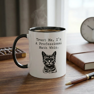 Caneca Profissional de Matemática Gênio Design Divertido