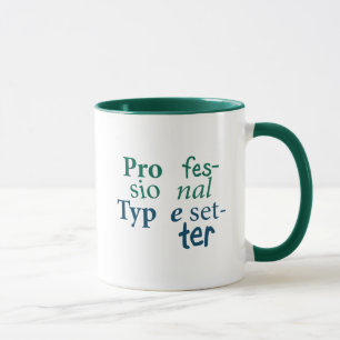 Caneca profissional do Typesetter