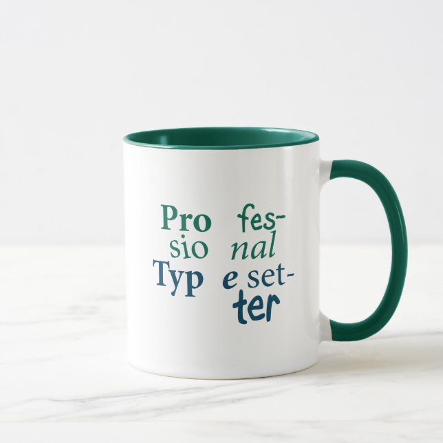 Caneca profissional do Typesetter (Direita)